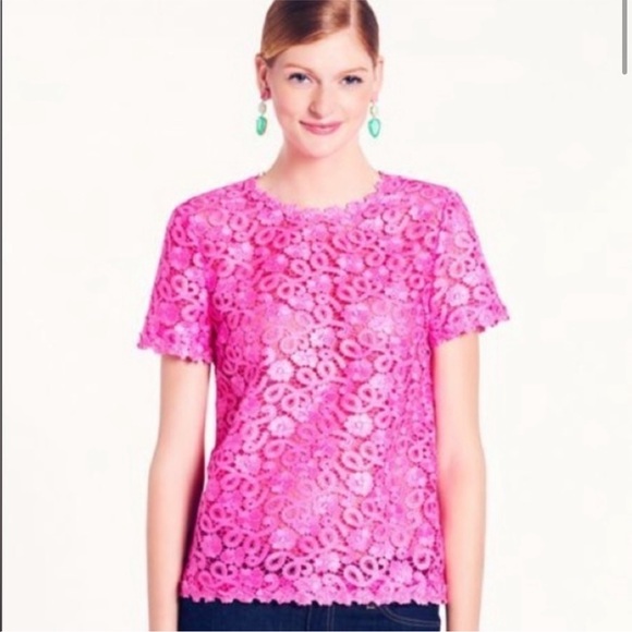 Kate Spade Pink lace top SOLD - Picture 1 of 7